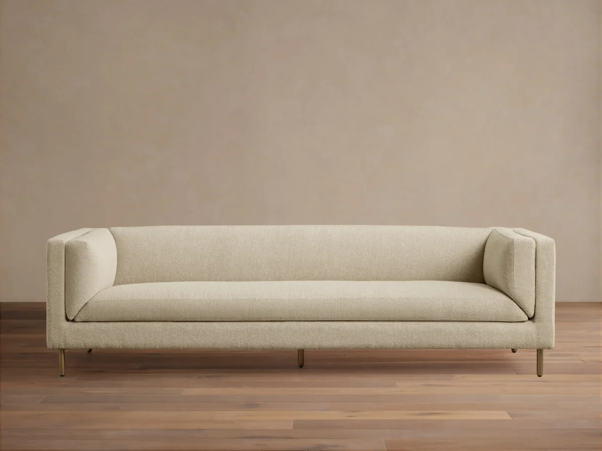 Reeves 84'' Vegan Leather Sofa - Image 4
