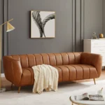 Holloman 87" Modern Tailored Deep-Seat Upholstered Sofa - Image 2